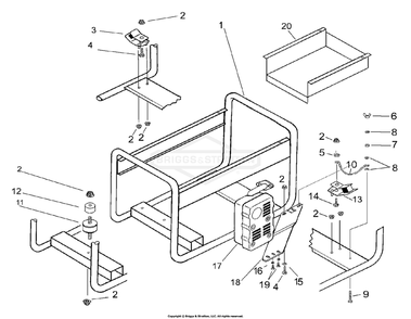 Part Location Diagram of 102605GS Briggs and Stratton Spacer 24mm